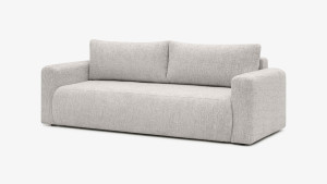 Sofa Elma Nova, automat DL, z funkcją spania o wym. 156x193 cm - tkanina Bliss (pet friendly), kolor szary