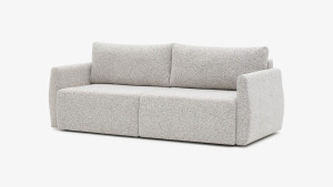 Sofa Elma Vero, rozkładana do przodu, z funkcją spania, polska produkcja , kolor szary
