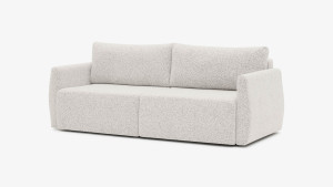 Sofa Elma Vero, rozkładana do przodu, z funkcją spania, polska produkcja , kolor beżowy