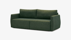 Sofa Elma Vero, rozkładana do przodu, z funkcją spania, polska produkcja , kolor zielony