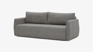 Sofa Elma Vero, rozkładana do przodu, z funkcją spania, polska produkcja , kolor grafitowy