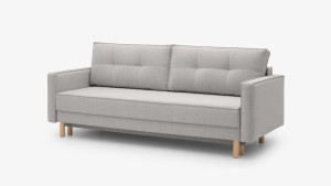 Sofa Mar 140x195 cm, kolor popielaty