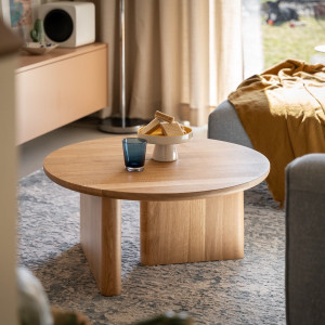 KAZA 1 niedriger Couchtisch Eiche