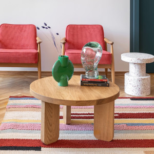 SK2 runder Couchtisch Eiche