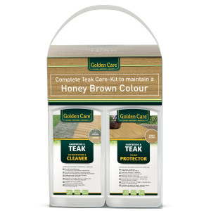 Golden Care Brown Teak and Hardwood Care Kit (Cleaner & Protector)