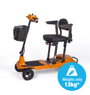The Eden Genie Ultralight Mobility Scooter - Orange / VAT Exempt