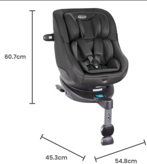 Graco Turn2Me™ i-Size R129 360° Rotating Isofix Car Seat - Midnight