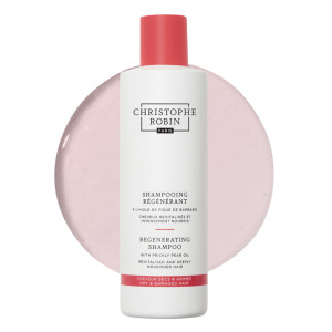 Christophe Robin Regenerating Shampoo with Prickly Pear Oil - 250ml | Deeply Nourishes, Gently Cleanses All Hair Types | Restores Strength