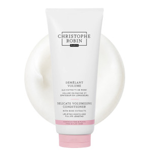 Christophe Robin Delicate Volumising Conditioner with Rose Extracts - 200ml | Adds Natural-Looking Volume | Nourishes & Softens Hair