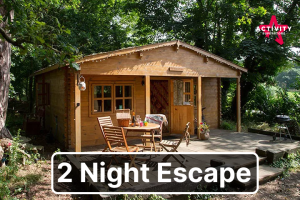 Two Night Escape In The Woodland Lodge At West Stow Pods, Suffolk Located In Tranquil Suffolk Countryside, Close To Bury St Edmunds