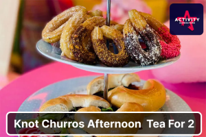 Knot Churros Afternoon Tea For Two With Carnival Themed Treats Including Churros, Candy Floss And Ice-Cream Cones
