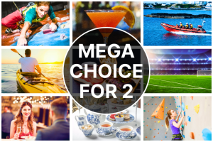 Mega Choice Activity Vaucher for 2 | Choose from 60+ Options | Adventure Experience Days for Couples | Valid for 18 Months