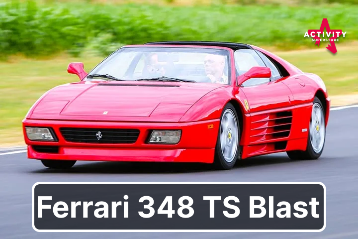 Ferrari 348 TS Blast With This 3 Mile Driving Experience - Where Your Family/Friends Welcome To Watch In 14 Locations Across The UK