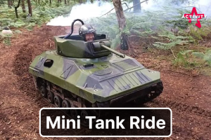 1 Lap Mini Tank Driving Experience For Two | Drive In A Specially Designed Battleground With Timed Laps And Obstacles | Genuine Miniature Army Tank