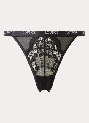 Lounge Blossom Thong - Sort - 3XL