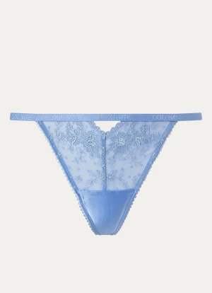 Lounge Flirt G-streng - Kornblomstblå - XS
