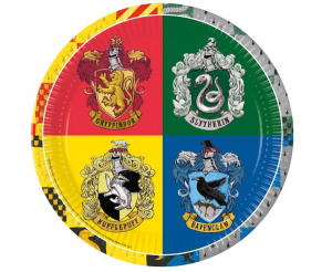 Talerzyki Harry Potter Hogwarts Houses, 23cm, 8 szt.