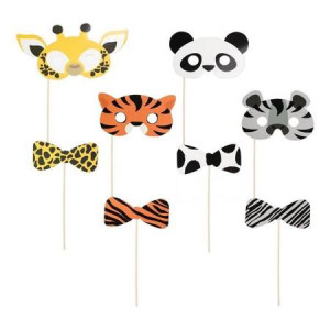 Rekwizyty do zdjęć Zwierzątka Safari Wild Animals 8 sztuk