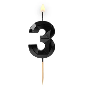 Cyferka "3" Diament czarna