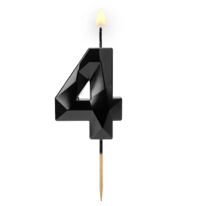 Cyferka "4" Diament czarna