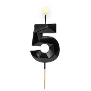 Cyferka "5" Diament czarna