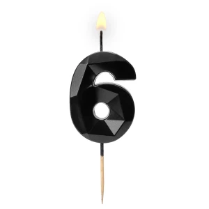 Cyferka "6" Diament czarna