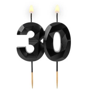 Cyferka "30" Diament czarna