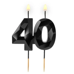 Cyferka "40" Diament czarna