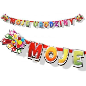 Baner urodzinowy Moje Urodziny 207cm