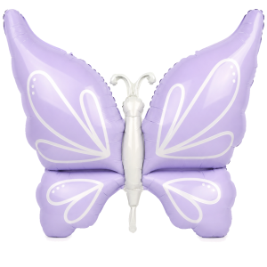 Balon foliowy MOTYL fioletowy duży 94x73 cm