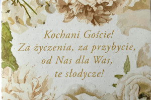 Etykieta na pudełka na ciasto 5x8cm