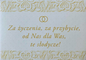 Etykieta na pudełka na ciasto