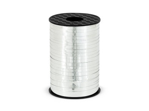 Wstążka plastikowa srebrna 5mm/225m