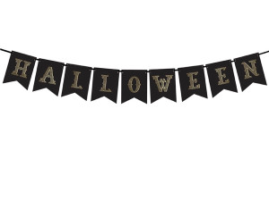 Baner Halloween, czarny, 20x175cm