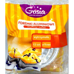 Foremki aluminiowe na muffiny/12 sztuk