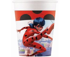 Kubeczki papierowe urodzinowe Miraculous Zag 8 szt.