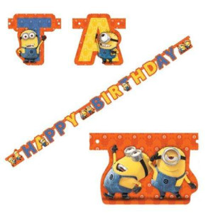 Baner urodzinowy Minionki 180 cm