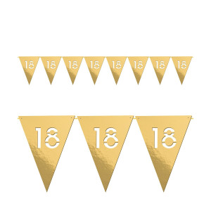 Baner 18tka, trójkąty, złoto