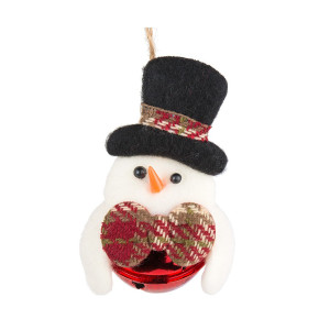 Zawieszka Bałwanek w Kapeluszu z Dzwoneczkiem