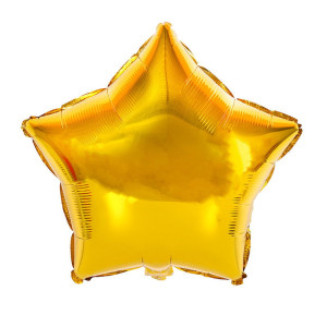 Balon Foliowy Gwiazdka Złota 45 cm