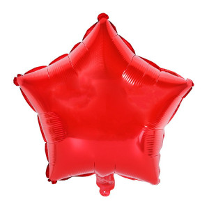 Balon Foliowy Gwiazdka Czerwona 45 cm