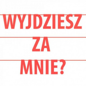 Girlanda Wyjdziesz za mnie? czerwień