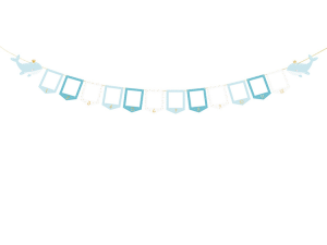 Girlanda na zdjęcia - Wieloryb, 10,5x15cm