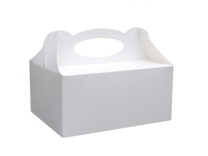 Pudełko na ciasto białe gładkie rozm. S