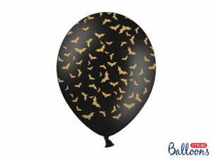Balony 30 cm, Nietoperze, Pastel Black