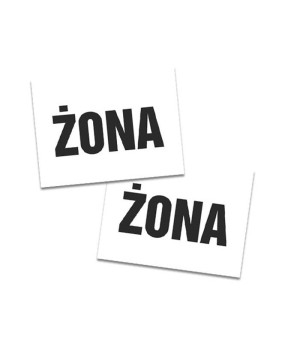 Naklejki na buty Żona