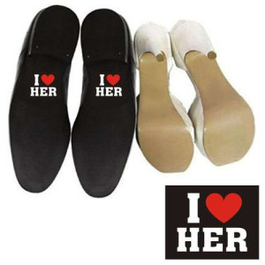Naklejki na buty I love Her