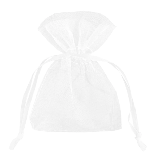 Woreczki z organzy białe małe 10 szt.