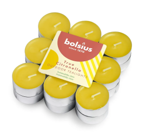 Bolsius Tealights 4 godz. opak. 18 - True Citronella