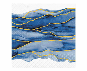 Serwetki PAW wzorzyste Watercolor Waves 33x33 cm, 20 szt.